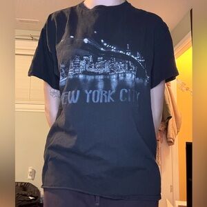 New York City Black Graphic T-Shirt size large